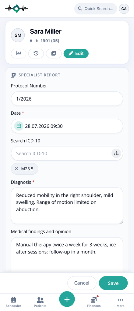 Findings and reports, anywhere